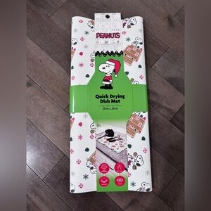 Peanuts Snoopy Quick Drying Mat Christmas Gingerbread House